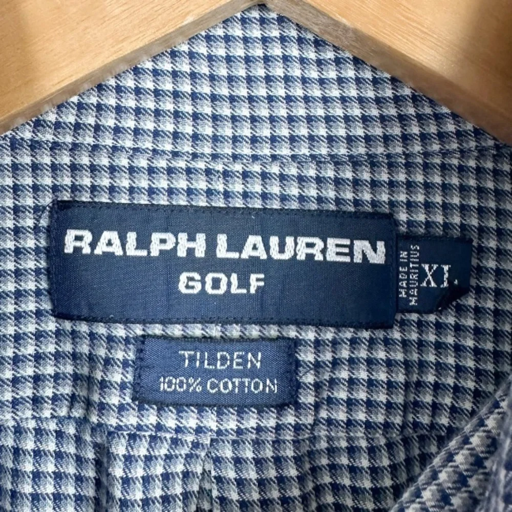 Ralph Lauren Polo Golf Tilden 100% Cotton Button Down Shirt Size XL
